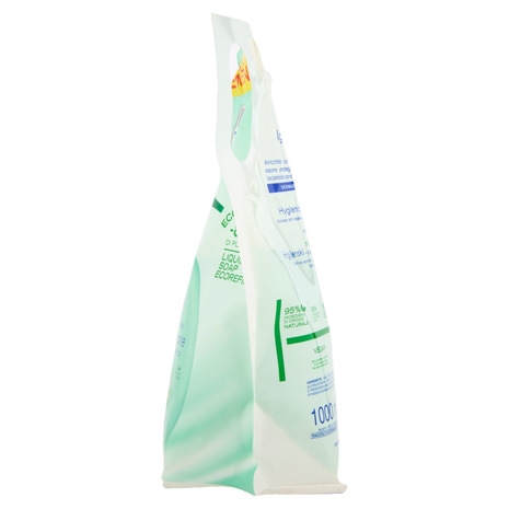 Fresh & Clean Sapone Liquido Igienizzante con Antibatterico Tè Verde e Verbena Ecoricarica 1000 ml